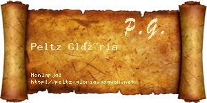 Peltz Glória névjegykártya